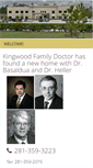 Mobile Screenshot of kingwoodfamilydoctor.com